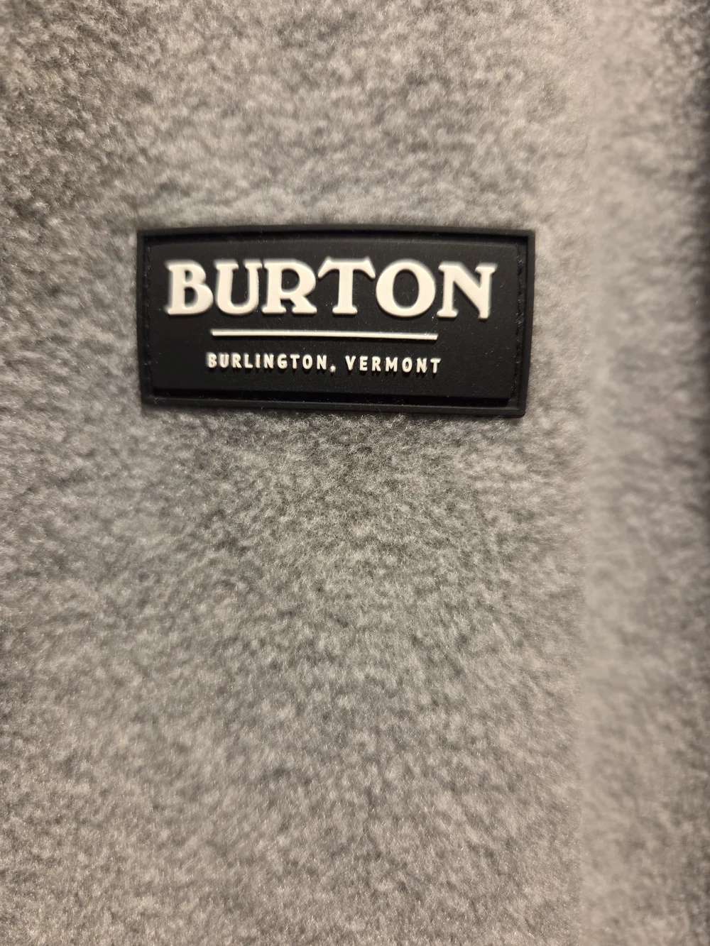 Burton Men's Light Gray Quarter-Zip Pullover with Black Trim